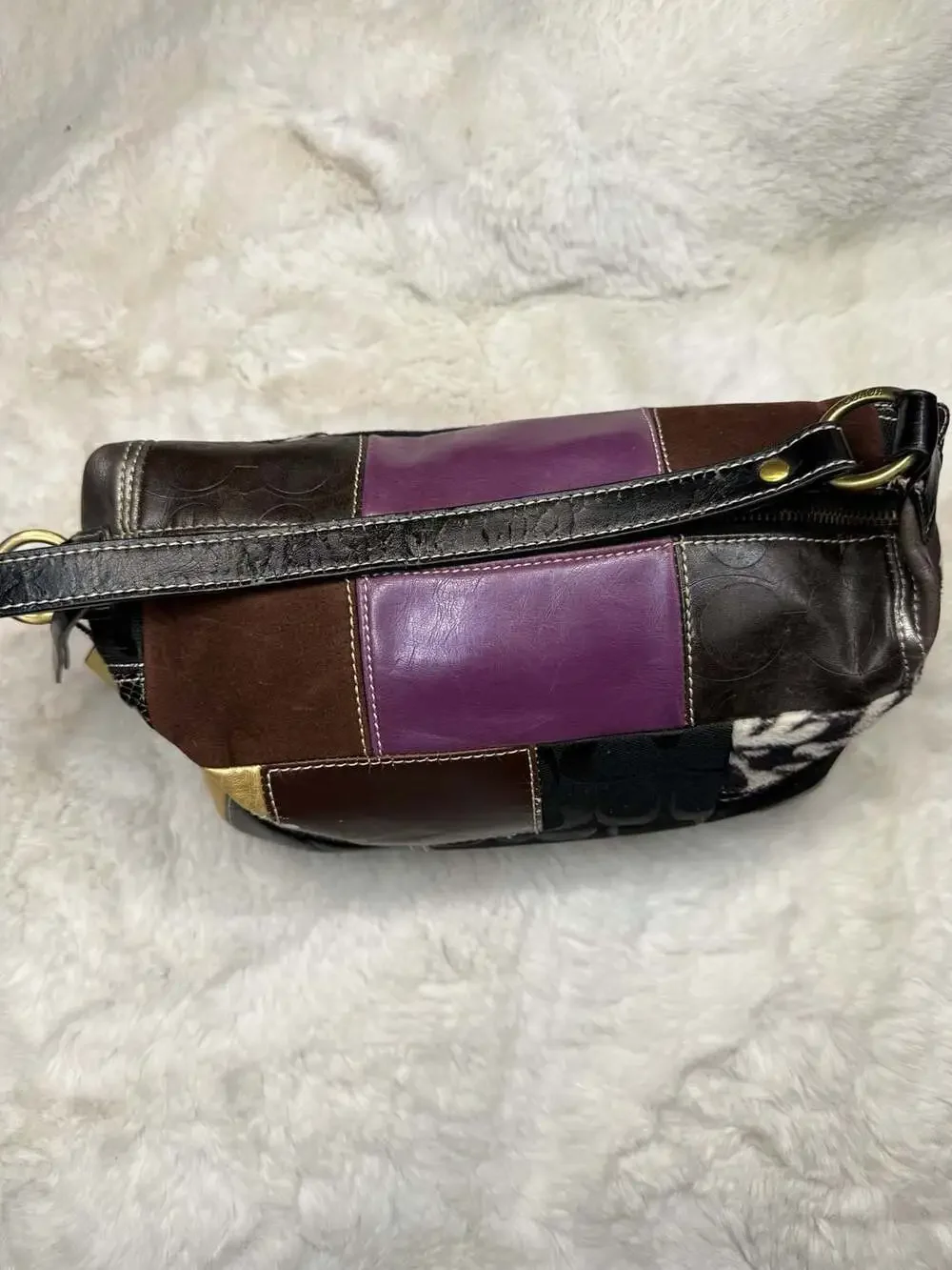 Coach Patchwork Mini Hobo Shoulder Bag No. 40283
